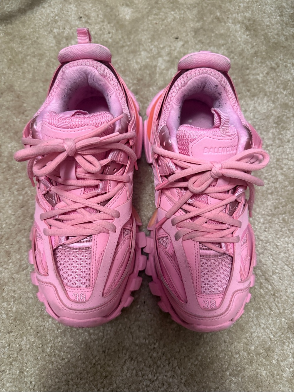 Balenciaga Women’s Pink Chunky Track Runners